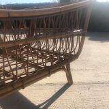 Rattan bed