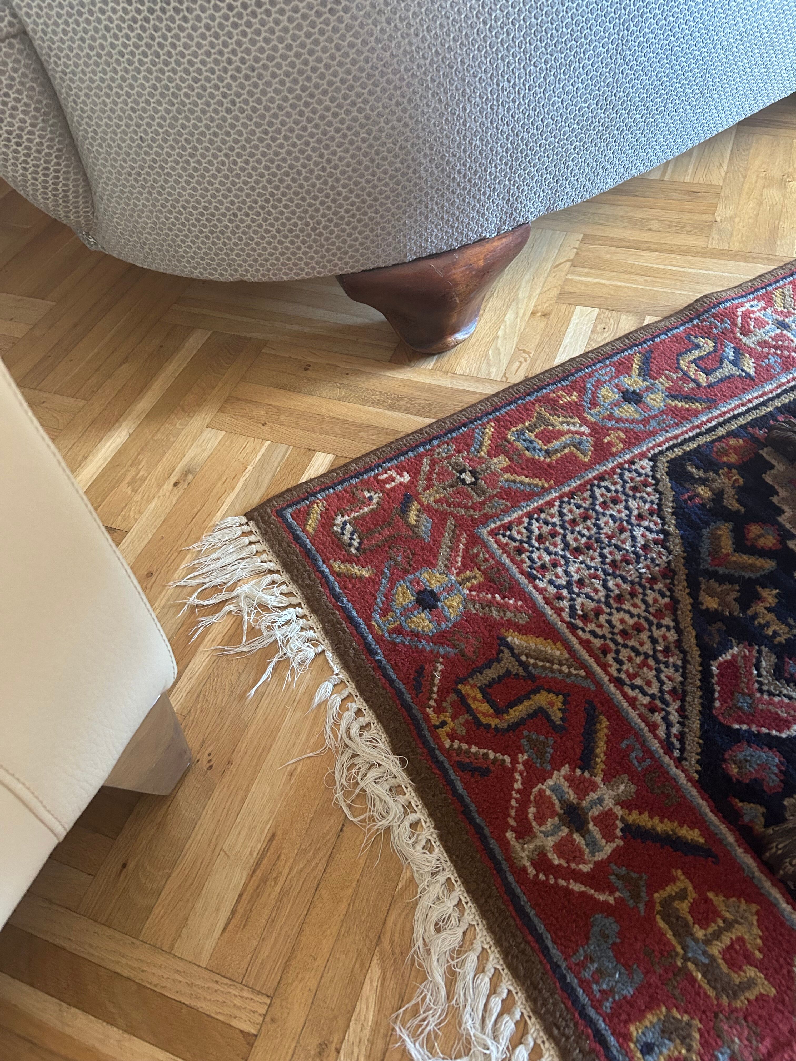 Méridienne Art Déco en éventail - Entièrement restauré par un tapissier