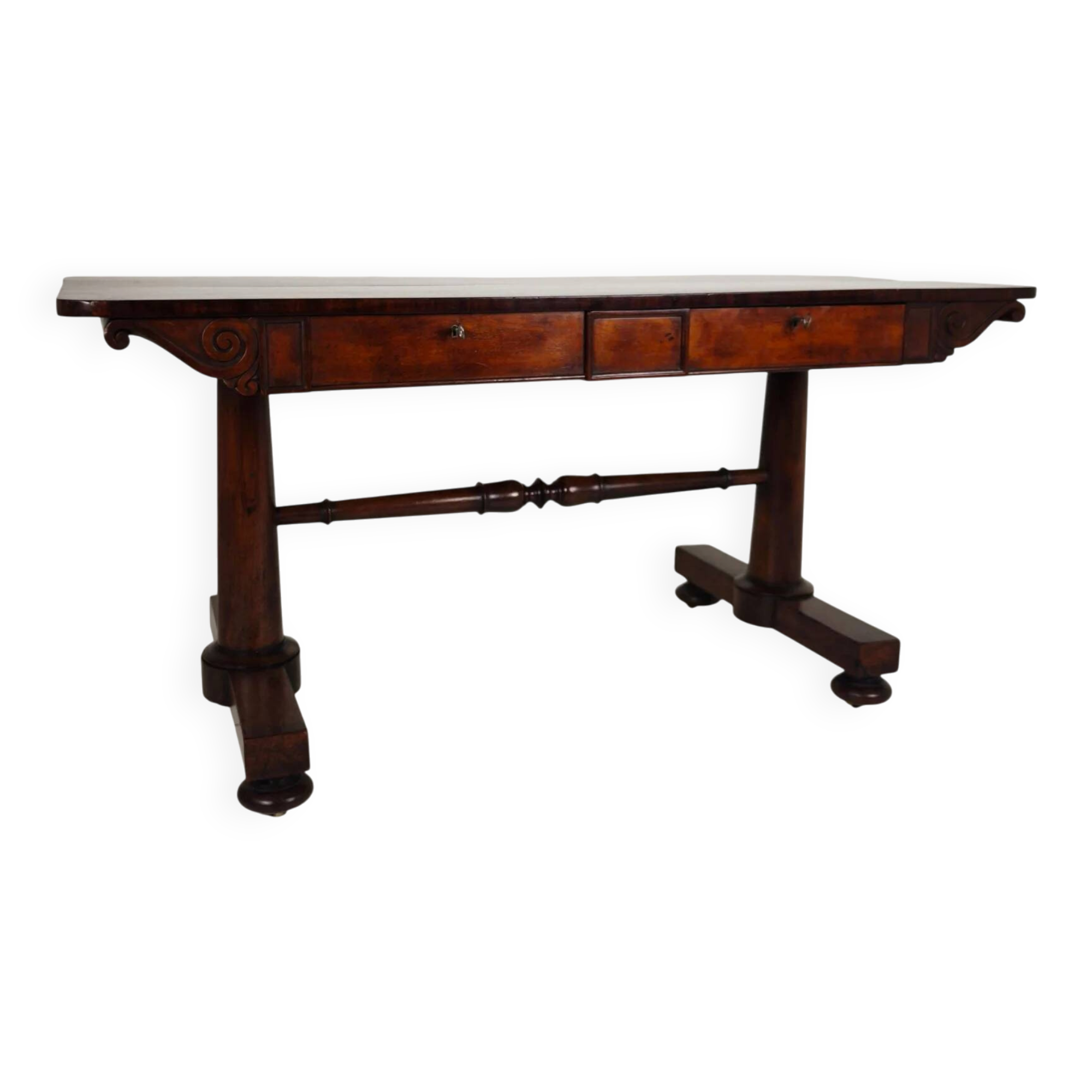 Early 19th century English Regency / William IV library writing table