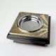 Brutalist wood and resin ashtray, Italy, 1980s
