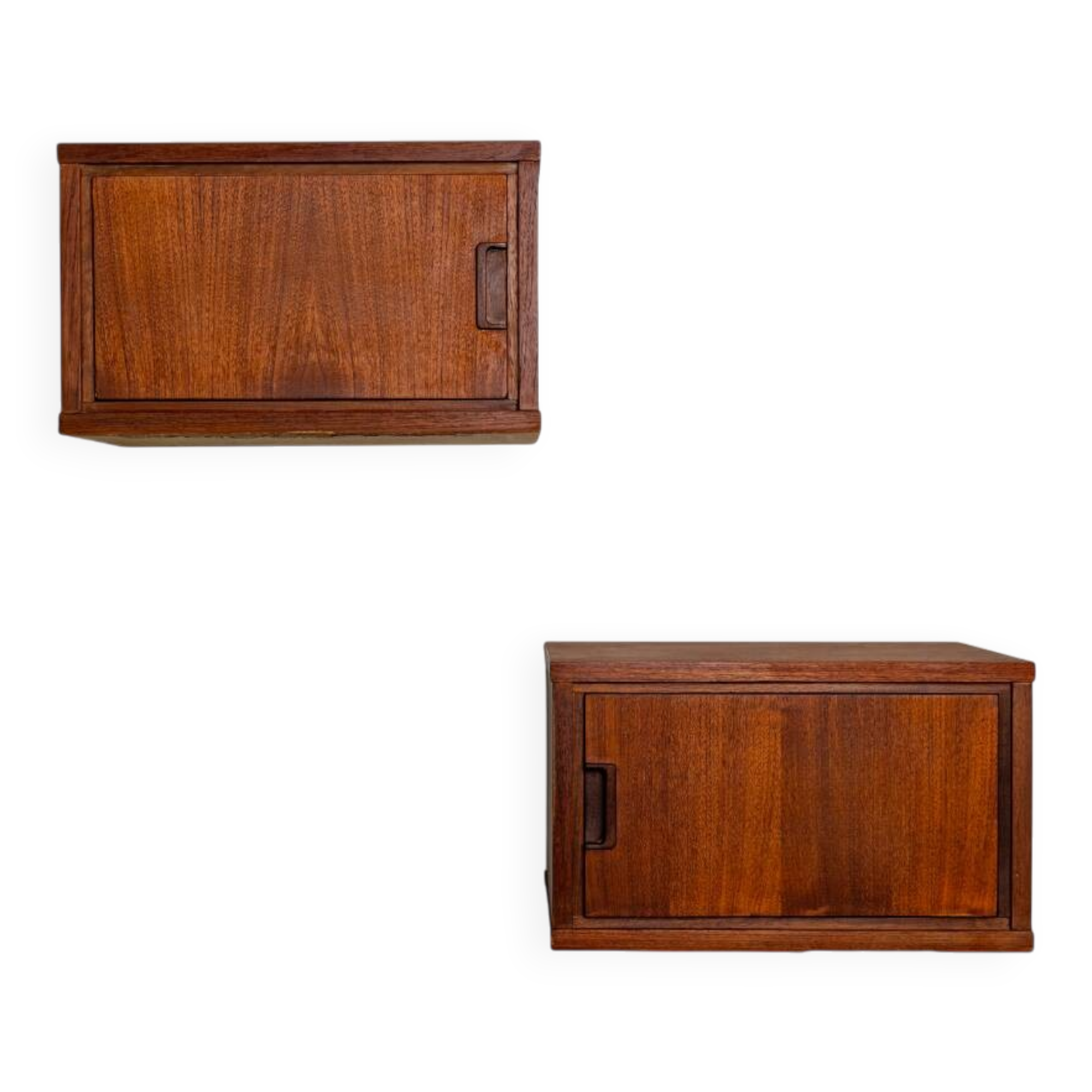 Set of 2 vintage floating nightstands