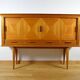 Vintage 1950 Compass Foot Buffet