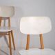 Chaises blanches vintage (vers 1960). Ensemble 3 pièces #1