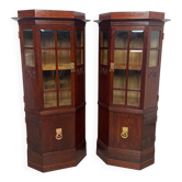 Art Nouveau display cases in the style of Joseph Maria Olbrich.