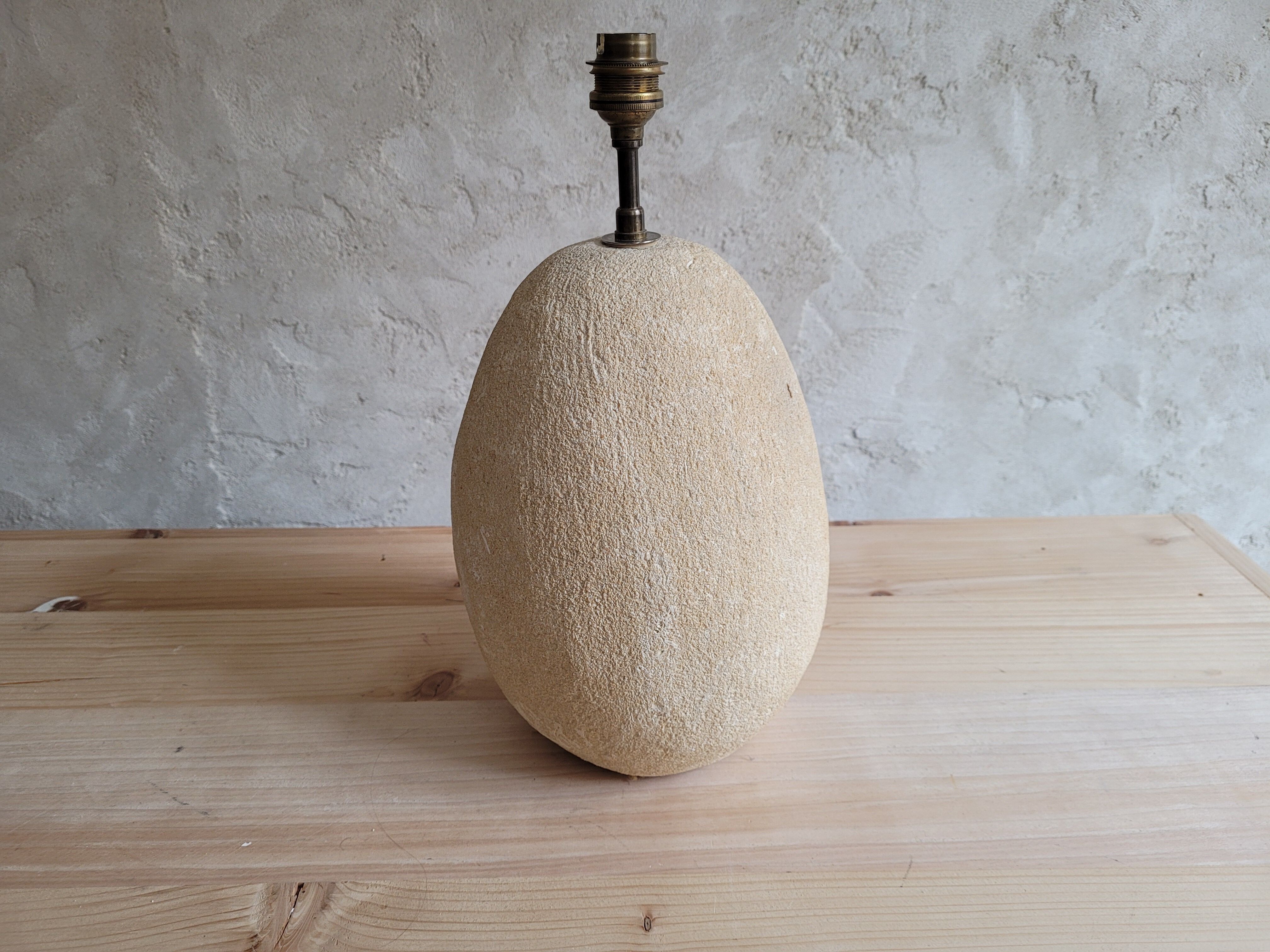 Natural stone lamp foot 70s