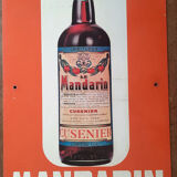 Old sheet metal plate "Mandarin force and drive" 40x66 1964
