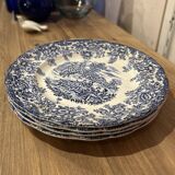 Set of 4 flat PB advertising plates