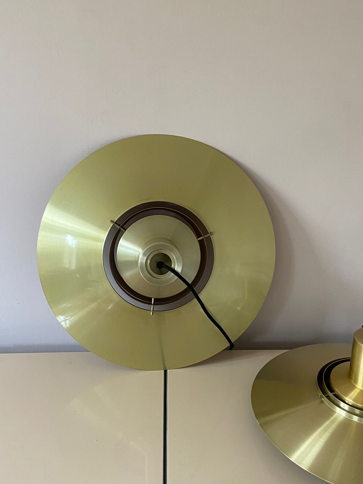 Brass Preben Fabricius & Jørgen Kastholm Pendant Lamp by Nordisk Solar Denmark