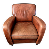 Art Deco Armchair Cognac