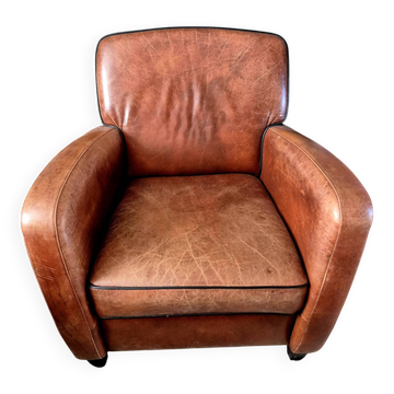 Art Deco Armchair Cognac