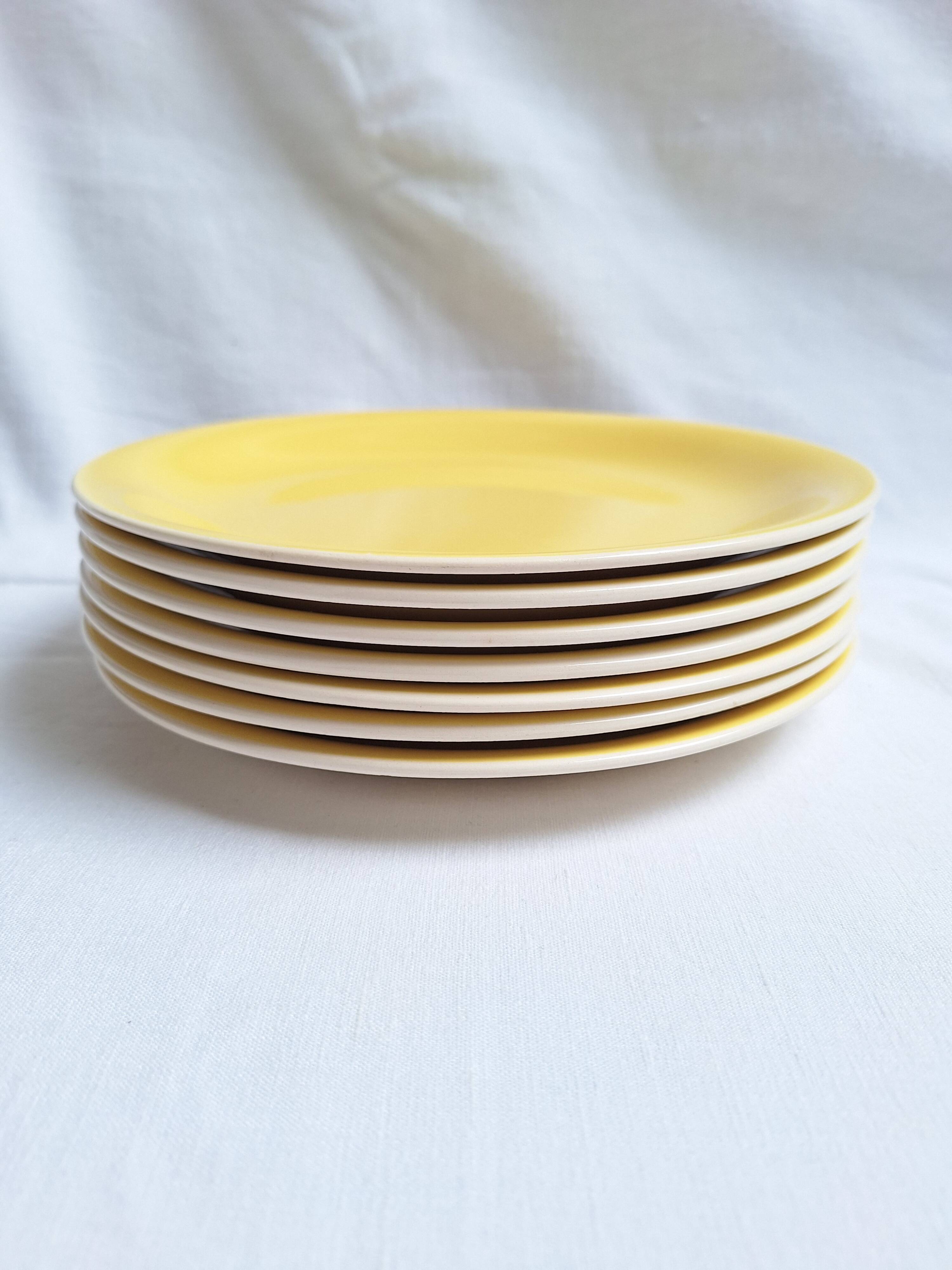 Villeroy & Boch yellow dinner plates