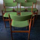 Set of 6 Danish teak dining chairs by Erik Buch, 1960