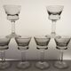 6 bistro liqueur glasses 1920s-30s