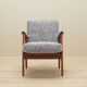 Danish armchair in wood and fabric, 1970s