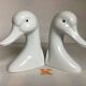 Pair of bookends with ducks, geese, and birds
