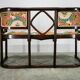Josef Hoffmann Style Fledermaus Art Nouveau Sofa, 1930s