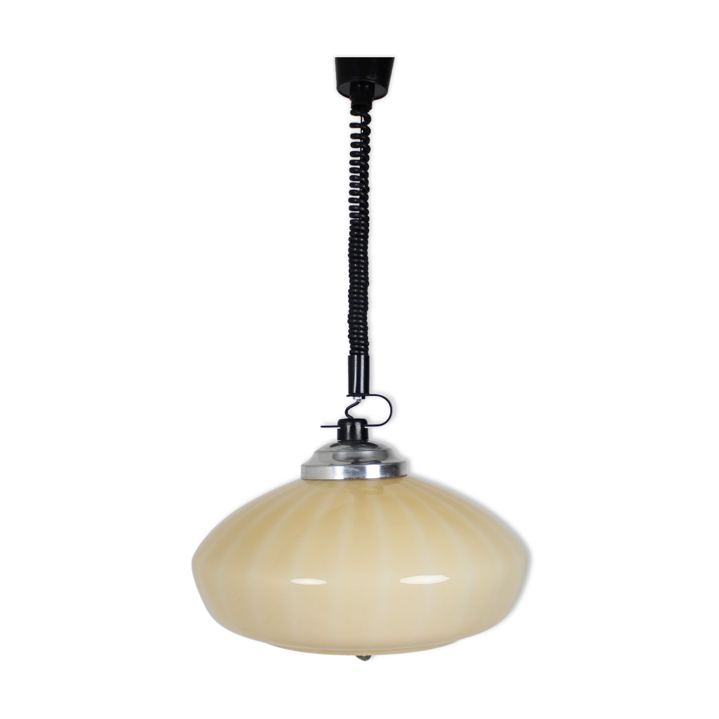 Mid-century glass pendant, 1970's