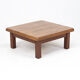 Vintage Rustic Brutalist Mid-Century Coffee Table from Oak