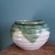 Flower pot, glazed terracotta planter