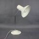 Lampe de bureau ajustable en métal blanc et chrome, datant des années 1970 et provenant de l'AGE (German Space/SPACE)