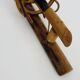 Pair of rattan bamboo lantern wall lights. 1950s-1960s