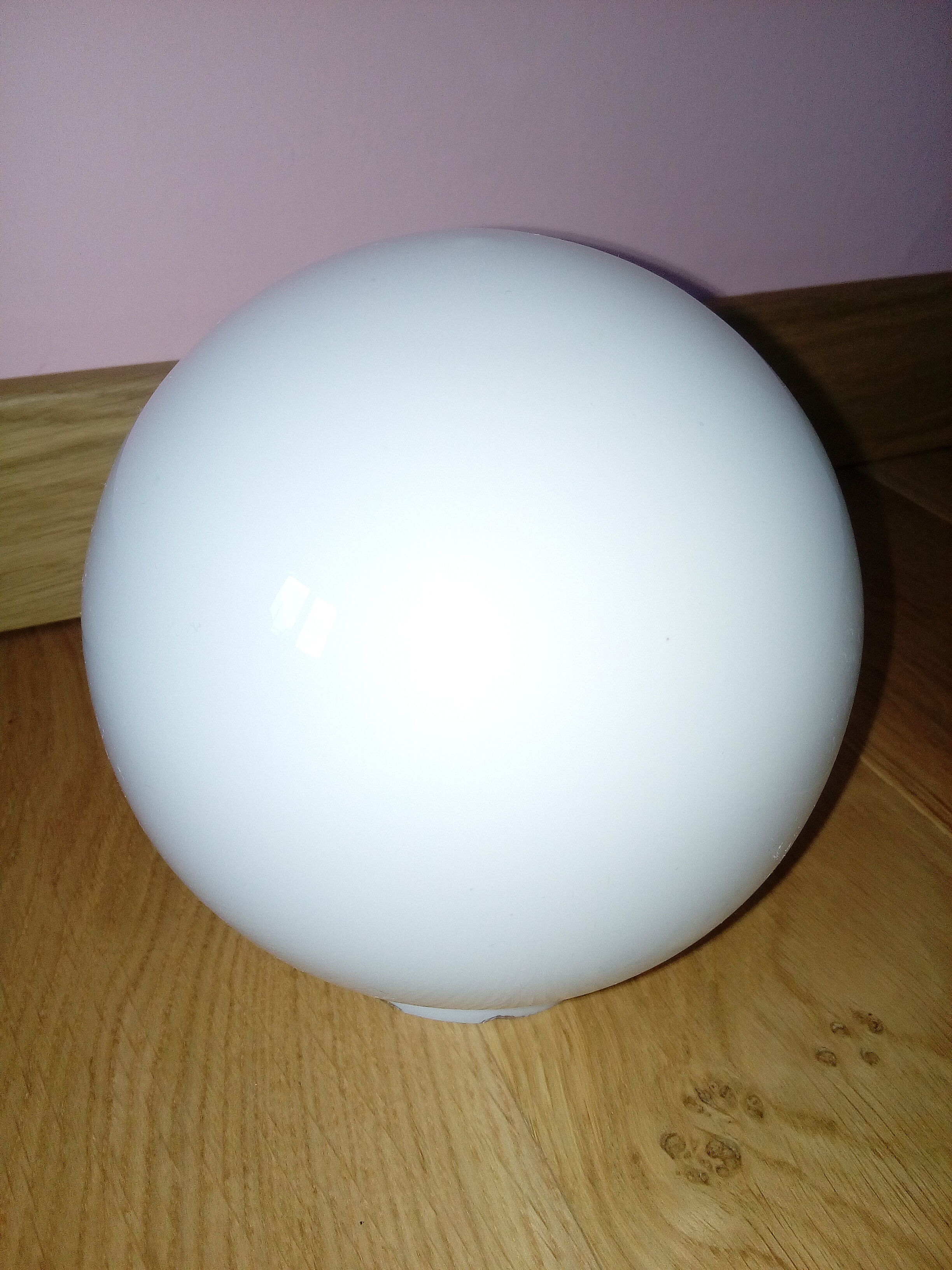 White opaline globe