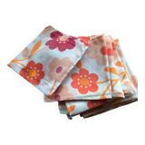 Lot de serviettes de tables orange vintage seventies