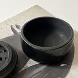 Empty pocket with black ceramic lid, Mexico 1980