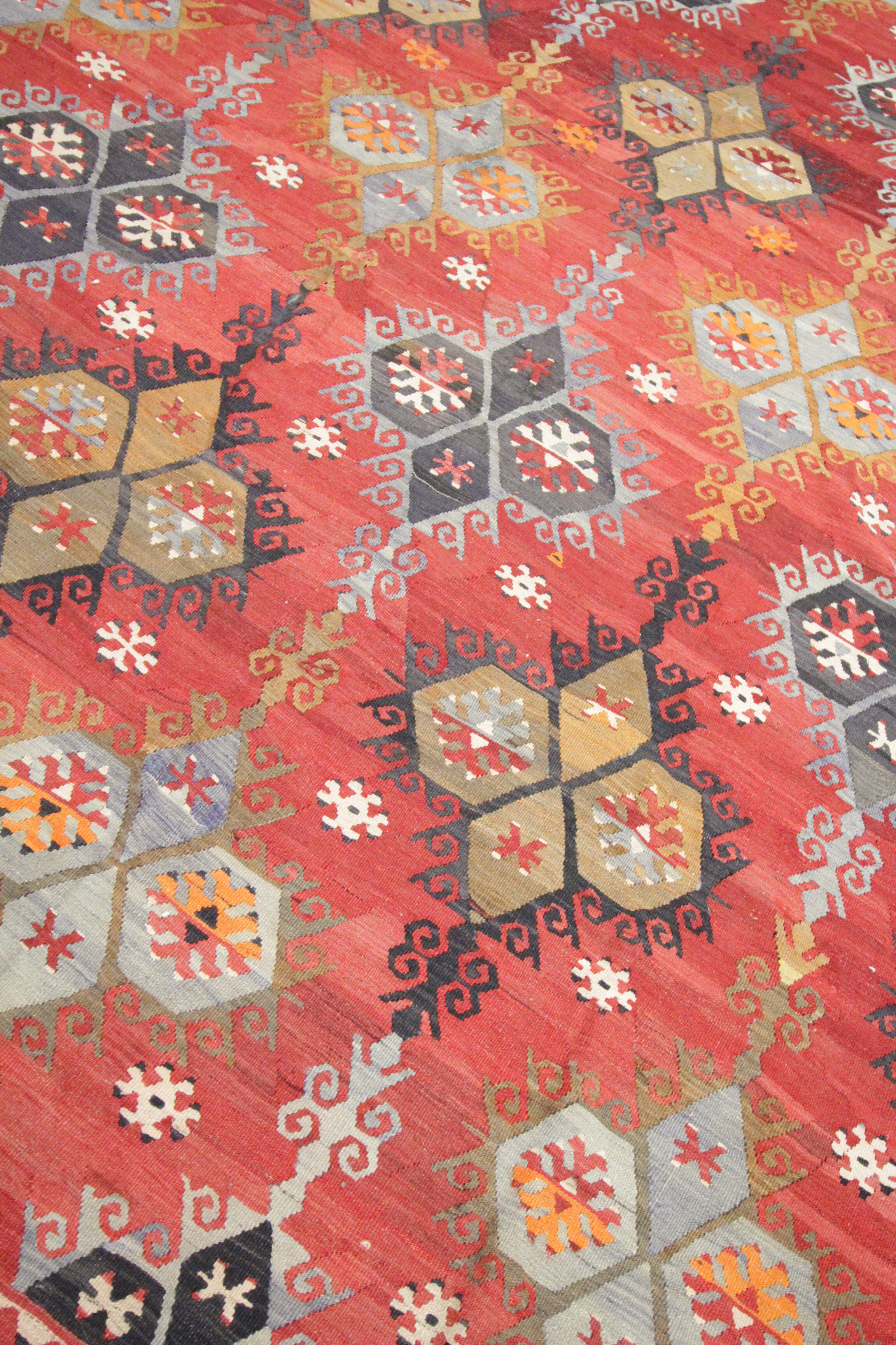 Handmade wool antique turkish sarkisla area rug carpet- 293x338cm