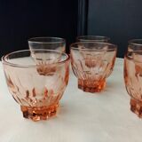Set of 6 40s-50s glass table glasses
