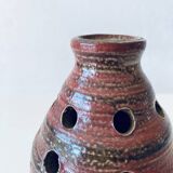 Vase pique-fleurs en grès signé Chouzet