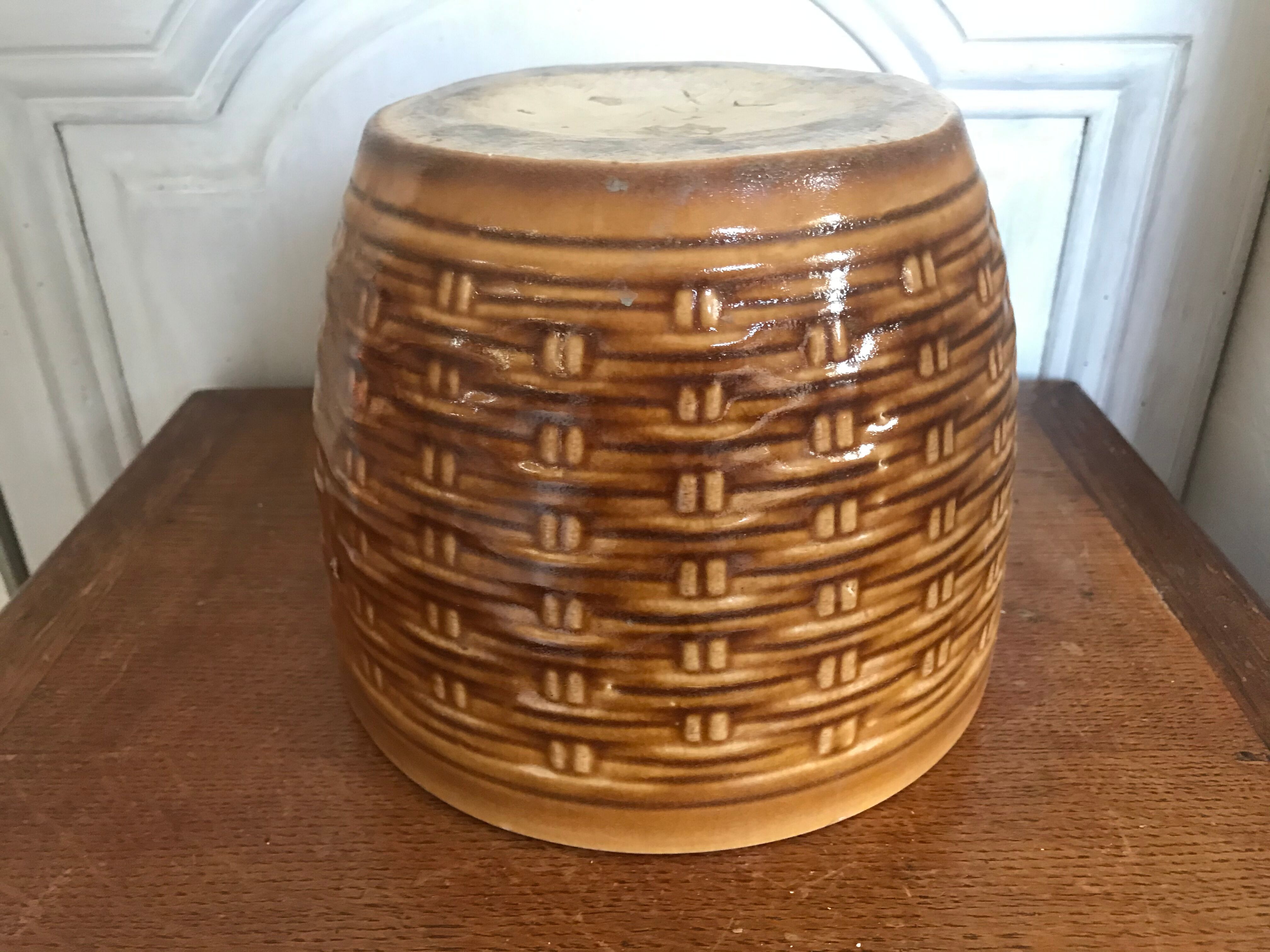Vintage ceramic pot cover