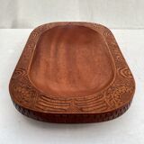 Tray in solid exotic wood
