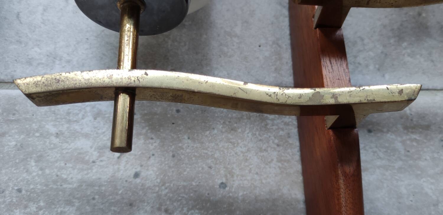 Large pair of modernist wall lights from LUNEL