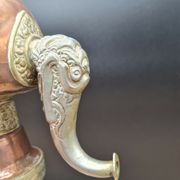 Tibetan ceremonial copper teapot aftaba dragon ewer