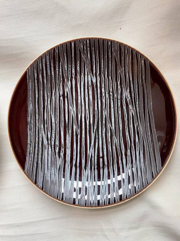 5 bread plates 16 cm vintage chrome yellow