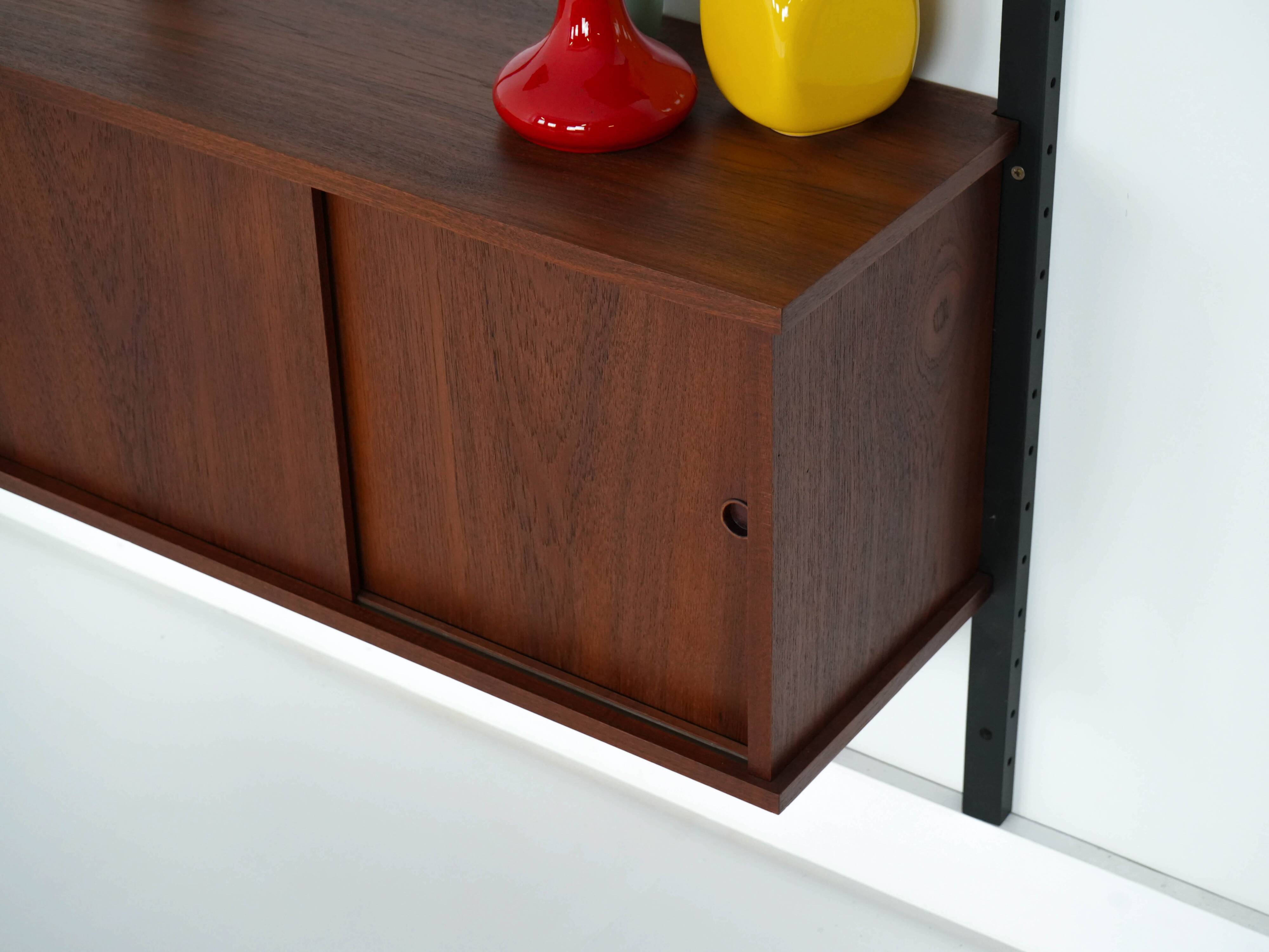 Teak shelving unit, Danish design, 1960s, production: Denmark