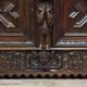 Two-part Italian Renaissance style buffet in solid oak