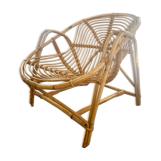 Rattan armchair
