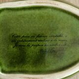 Ancienne terrine canard Michel Caugant céramique verte