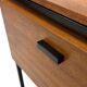 Meuble TV vintage petit format, placage teck, années 1960