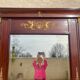 Large Empire Style Mahogany Mirror - H 2m33