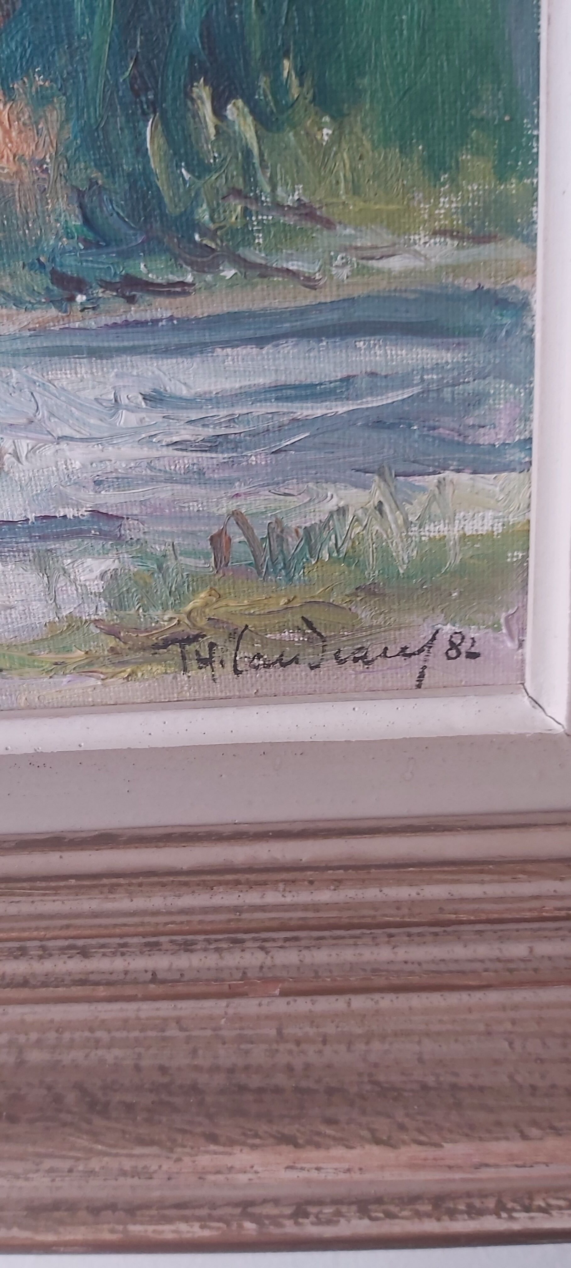 Landscape oil on canvas signed