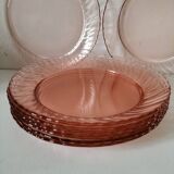 Arcoroc orange pink plates