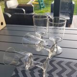Set of 4 stemmed glasses