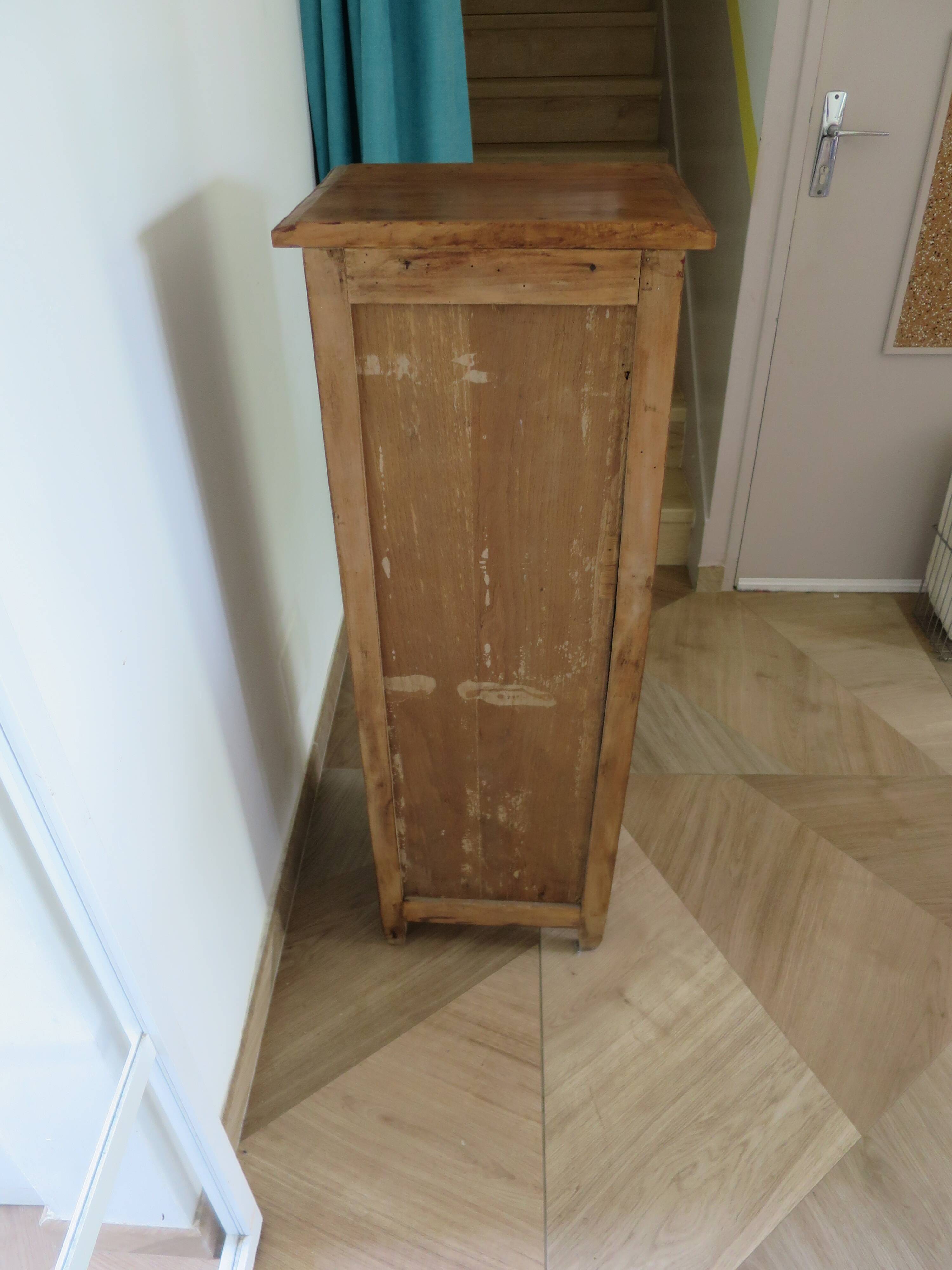 vintage - jam cabinet - side table - 1 drawer - 1 door - rustic style