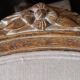 Louis XV cabriolet armchair in carved wood – 19th century – beige fabric