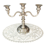 Silver metal candlestick