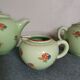Teapot, sugar bowl, milk jug Vert Salins