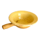 Frying pan, old caquelon, yellow glazed earthenware from the south of France.